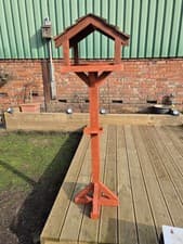 Image of hand made bird table