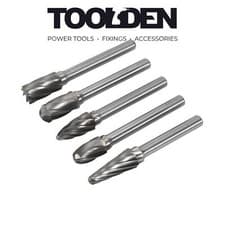 Image of Sealey SDBCK5 Tungsten Carbide Rotary Burr Set 5pc Ripper/Coarse