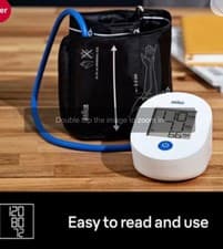 Image of Braun ExactFit 1E Blood Pressure Monitor - White Brand New