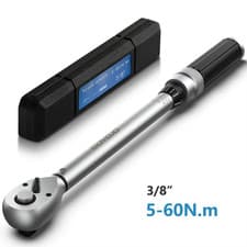 Image of 3/8” Torque Wrench 5-60N.M Square Drive Torques Key 1/4” Pro Torque Wrench 5-25N