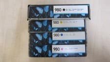 Image of HP 980 INK SET - YELLOW, CYAN, MAGENTA AND BLACK - £45 + VAT