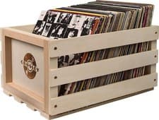 Image of Audio & Hi-Fi Crosley: Record Storage Crate (Natural) (Cassetta Contenitore Vini
