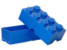 Image of LEGO 5001266 8 Stud Knobs Blue Storage Brick Box Stackable Gift New Sealed **