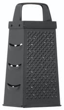 Image of Kitchencraft Black Nonstick 17cm Four Sided Box Grater Stainless Steel