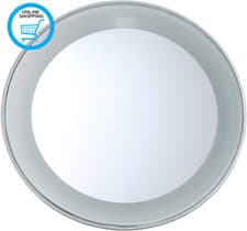 Image of Tweezerman 15X Magnifying LED Mini Mirror, round Mirror Perfect for Tweezing, Co