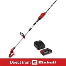 Image of Einhell Cordless High Reach Hedge Trimmer Tool With Battery And Charger 18V