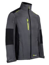Image of FLEX SOFTSHELL JACKET TWO-TONE GREY / BLACK 5XL
