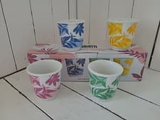 Image of 4 Bialetti Romantic Wild Moka Porcelain Espresso Cups Shot 60ml Coffee Cup
