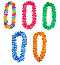Image of Hawaiian Lei Flower Garland Necklace Tropical Fancy Dress Costume Accessory