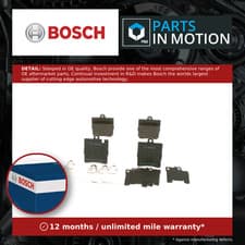 Image of Brake Pads Set fits MERCEDES C200 S203, W203 Rear 1.8 2.0 2.2D 00 to 07 Bosch