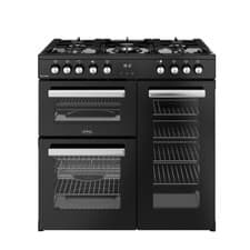 Image of Belling Cookcentre 90cm Dual Fuel Range Cooker - Black 444411793