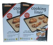 Image of NON STICK COOKING LINER SHEETS (REUSABLE 33cm X 40cm) 2 PACKETS IN TOTAL 2x1