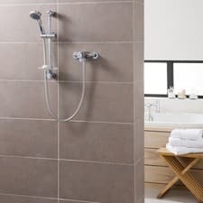 Image of Triton Dene Concentric Mixer Shower Thermostatic Exposed Chrome WRAS UNDETHEXCM