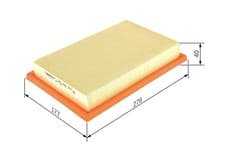 Image of Bosch F 026 400 503 Air Filter Fits Mercedes-Benz
