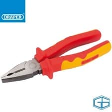 Image of DRAPER 200MM ELECTRICIANS COMBINATION PLIERS VDE APPROVED FULLY INSULATED, 69172
