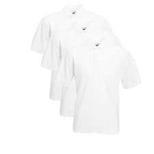 Image of 3, Pack Fruit Of The Loom Men's Polo Shirts 65/35 Short Sleeves Polo
