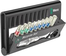 Image of Wera Bicycle Set 9, Stainless 10 Piece Screwdriver Bit & Micro Ratchet, 004177