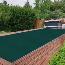 Image of VEVOR Pool Safety Cover Rectangle Inground Pool Cover Winter Debris Cover