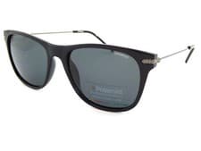 Image of Polaroid Polarized Sunglasses Black with Ruthenium/ Grey Lenses PLD1025 CVS