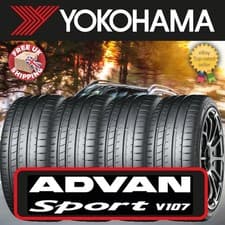 Image of X4 225 45 18 95Y XL YOKOHAMA ADVAN SPORT V107 Amazing A Rated Tyres 225/45R18