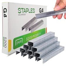 Image of 5000 x 24/6 No 16 12mm Quality Standard Staples 25 Sheets Capacity