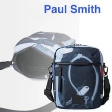 Image of Paul Smith Blue Messenger Bag with X-ray pattern BRAND NEW WITH TAG