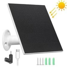 Image of Upgraded 10W ETFE Solar Panel for Ring Stick Up Cam Spotlight Cam Plus Pro USB-C
