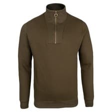 Image of Jack Pyke Half Zip Sweatshirt Dark Olive – Outdoor Knit for Casual Wear