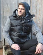 Image of Result Nova Lux Padded Hooded Gilet Adult Unisex bodywarmer