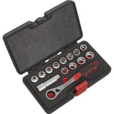 Image of Sealey 13 Piece 3/4" Drive Shallow Profile Socket Set