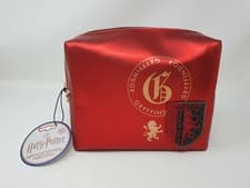 Image of Harry Potter Gryffindor Cosmetic Wash Bag In Red New Tagged