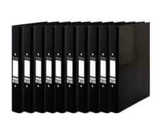 Image of Box of 10 Pukka Brights Ringbinder A4 Black BR-7765 + FREE 24h DEL