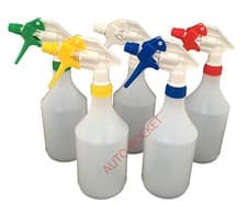 Image of 5 x Trigger Spray Bottles 750ml, Amazon Multi Colour chemical resistant heads