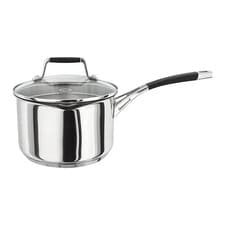 Image of Stellar Saucepan - 5000 Induction Flow range, 18cm Stainless Steel, Draining Lid