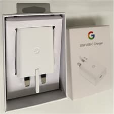Image of 30W Google PD Fast Charger USB-C Fits Pixel 8 7 6 5 + Genuine UK Plug