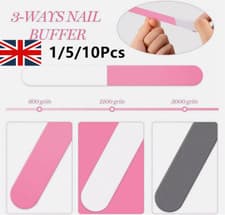 Image of 3IN1 STRONG NAIL BUFFER - Remove Nail Ridges Fine Grit Smooth Polish & Shine NEW