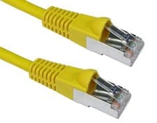 Image of YELLOW 5m Ethernet Cable CAT6 Network Lead S/FTP Full Copper Screened Quality