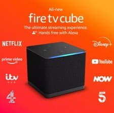 Image of AMAZON FIRE TV CUBE 4K ULTRA HD STREAMING MEDIA PLAYER WITH ALEXA - *NEW*