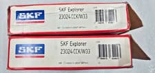 Image of 23024 CCK/W33 Double Row Spherical Roller Bearing SKF 23024K LOT OF 2 Pcs