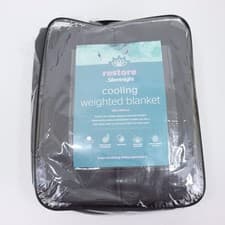 Image of Silentnight Restore Cooling Weighted Blanket 6.8kg Reversible Relief Grey