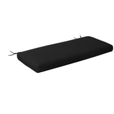 Image of Outsunny Garden Bench Cushion 2 Seater Seat Pad Indoor& Outdoor Use Black