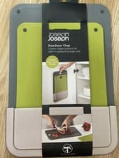 Image of Joseph Joseph New Door Store 2 Piece Grey/Green Chopping Board Set RRP £28