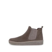 Image of Gabor 73.731.10 Lourdes Ladies Mohair Brown Velour Suede Pull On Ankle Boots