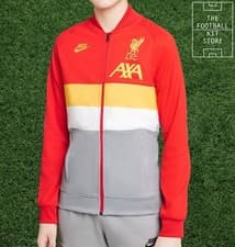 Image of Liverpool Anthem Jacket Youth - Official Nike LFC Track Top - Black Friday Sale