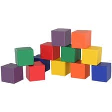 Image of HOMCOM 12 Piece Soft Play Blocks Soft Foam Toy Building Stacking Block for Kids
