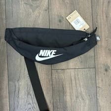 Image of Nike Unisex Heritage Waist Bags Casual Black Run GYM Casual Hip-Bag DB0490-010