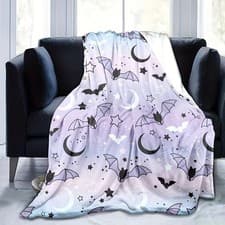 Image of Halloween Throw Blanket Ghost Soft Plush Warm Blankets Bed Couch Decor Small