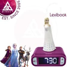 Image of Lexibook Disney Frozen II Elsa Childrens Clock with Night Light│Snooze Function