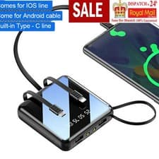 Image of Portable Power 20000mAh Bank 2 USB LED External Battery Pack Fast Charging Mini