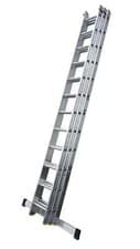 Image of 3.4M - 8.4M 12 RUNG ALUMINIUM EN131 PROFESSIONAL TRIPLE EXTENSION LADDER LYTE 